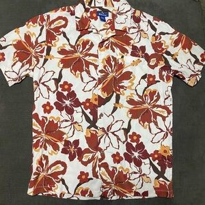 EUC Kirra XL Hawaiian Floral Men's Shirt - Red and White